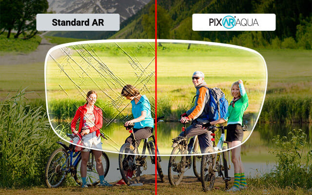 Pixar Aqua AR coating anti-scratch versus standard AR