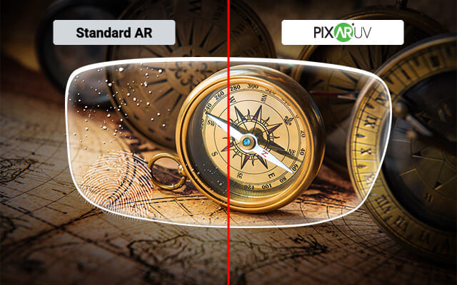 Pixar UV AR coating anti dust versus standard AR